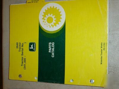 John deere 2640 tractor parts book manual catalog