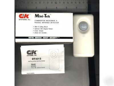 New c&k systems mini-tek dt-615 burglar alarm- in box