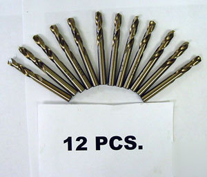 New (12) #47 cobalt stub drills - precision twist