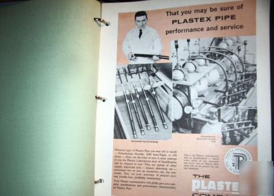 1963 plastex plastic pipe catalog, columbus, ohio