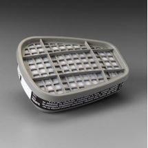 2 3M 6001 organic vapor cartridge 6000 7500 facepieces