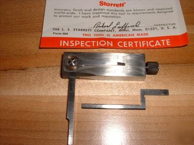 Die maker's square, starrett #457C w/str and offset bld