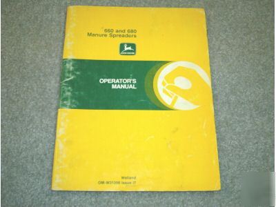 John deere 660 and 680 manure spreader manual-vg