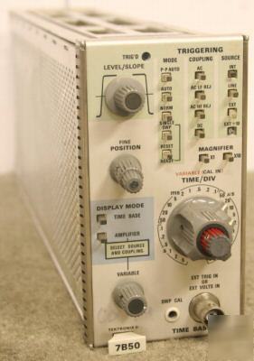 Tektronix 7B50 time base plug-in nice