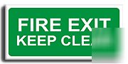 Exit keep clear sign-adh.vinyl-400X200MM(sa-097-ap)