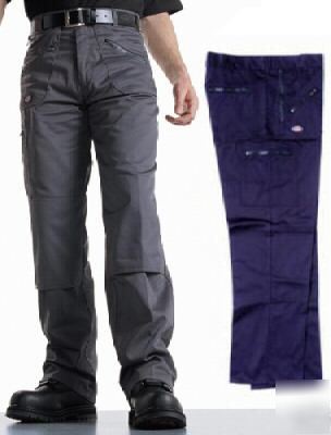 Dickies navy work workwear knee pad trousers - W40 L31