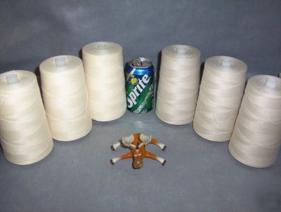 Industrial sewing machine thread 3 eggshell 3 ficelle