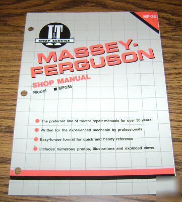 Massey ferguson MF285 tractor i&t shop service manual