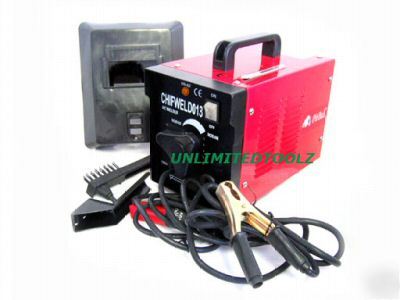 Pro 100 amp arc welder welding machine helmet & brush