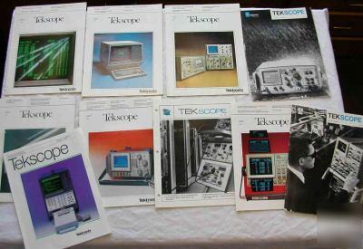 Tektronix tekscope collection 10 issues 1972 to 1980