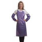 Vinyl apron blue 6MM dye cut 72 ct