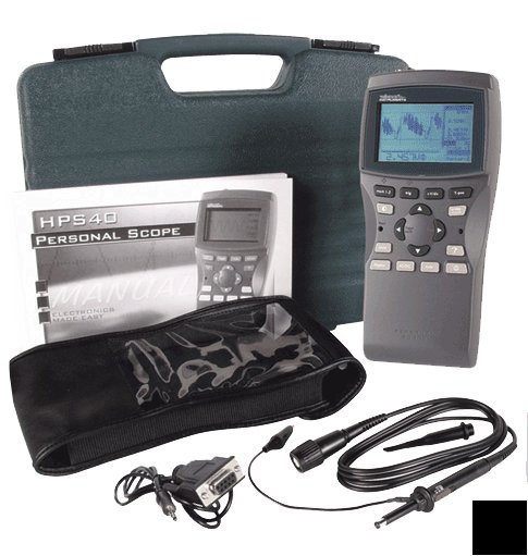 Portable digital oscilloscipe with dvm, RS232, 40MHZ