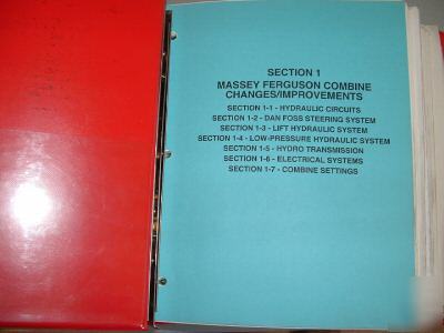 Service manuals, massey 8450, 8460, 8570 combines 