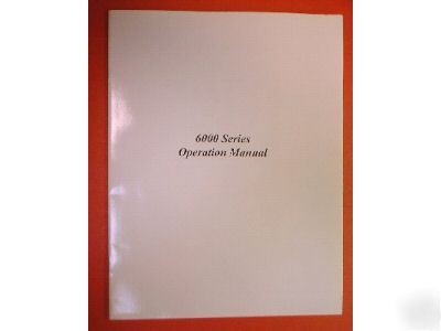 Topward 6000 series power supplies operation manual