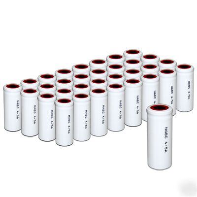 (32) 4/5A nicd batteries 1200MAH 1.2V flat top lt fresh