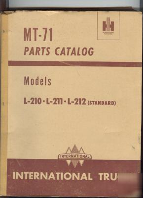 1950 international l-210,l-211,l-212 truck part catalog