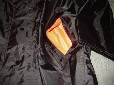 Police neese reversible trench raincoat black xlarge