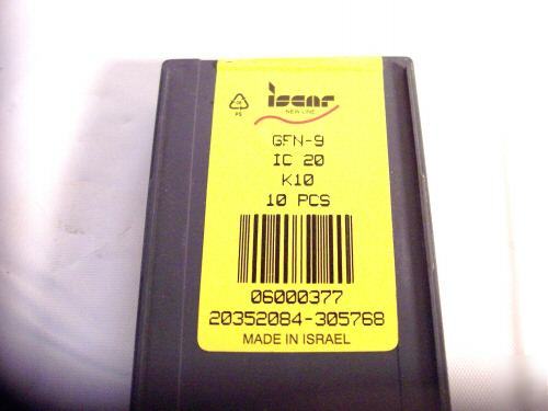 New - sgfh-53-9 iscar cut-off blade with 10 inserts