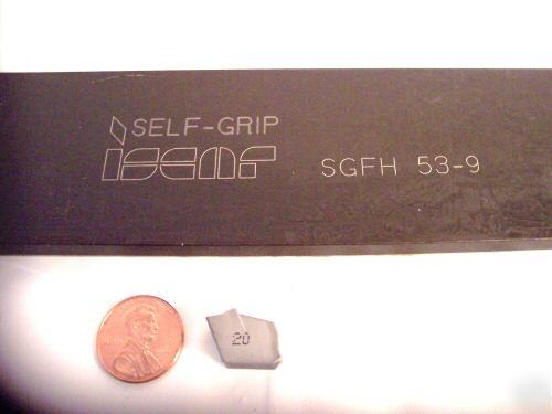 New - sgfh-53-9 iscar cut-off blade with 10 inserts