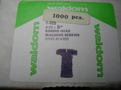 Waldom binder head machine screws steel-plated 