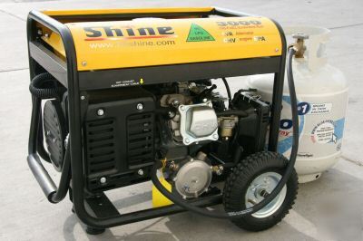 3100 watt tri-fuel gasoline, propane, & n gas generator