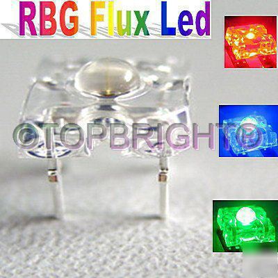 50 pc 5MM 8KMCD manual control super flux rgb led f/r