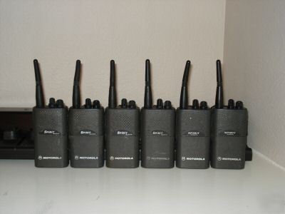 6 motorola spirit MV22CV 2CH xtn vhf radios 