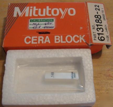 Cera block 613188-22 mitutoyo size .148IN grade 1