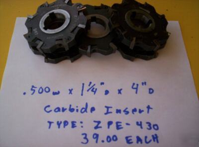Carbide insert milling cutters 1/2