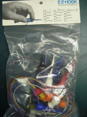 E-z hook mini hook to mini hook jumper test lead