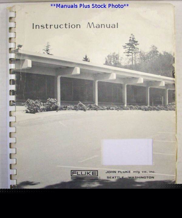 Fluke 8505A op/service manual - $5 shipping 