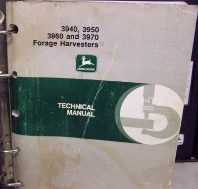 John deere 3940,3950,3960,3970 chopper repair manual
