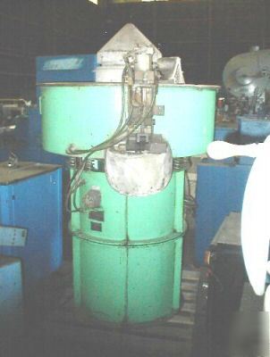 New 10 cuft sweco #FM10-ha vibratory finisher, 1988