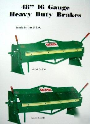 New 16 ga. x 4' national brake S4816 (20876)