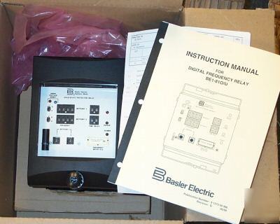 New in box basler digital frequency relay BE1-81 o/u