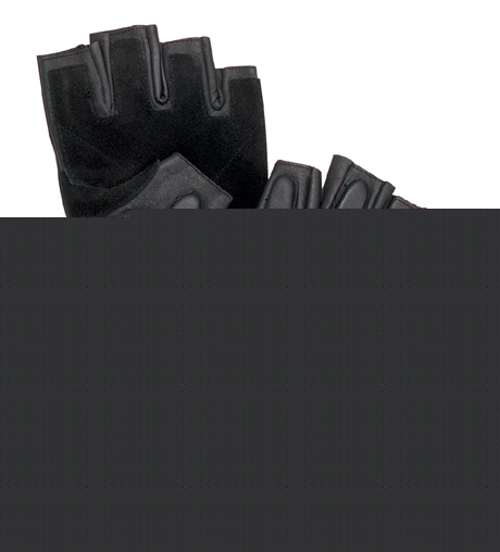 Tactical fingerless black rappelling gloves size small