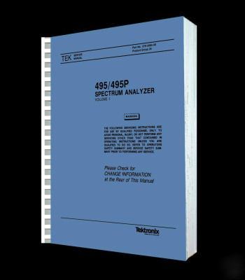 Tektronix tek 495 / 495P service vol 1 reprint + cd