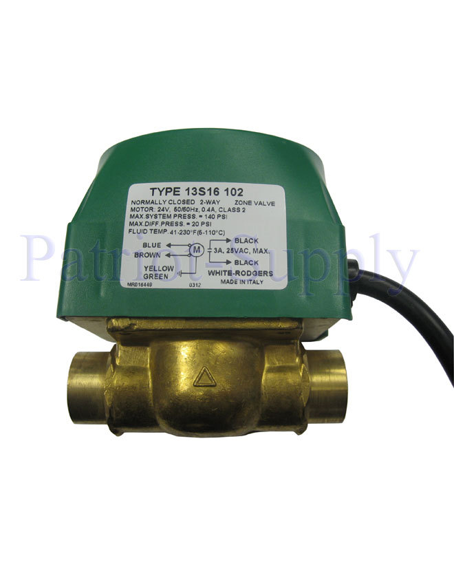 White rodgers 13S16-102 direct connect zone valve 3/4