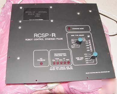 New miller weld robot control syngergic pulse control 