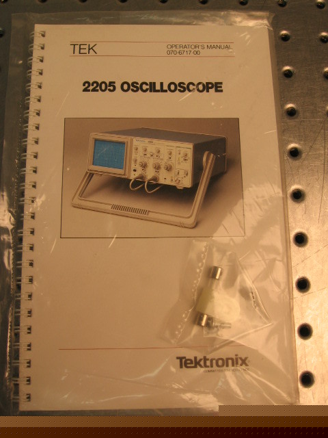 G30888 tektronix 2205 operator's manual