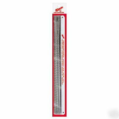 Package of 10 milwaukee hacksaw blades 48-43-0620 24 t.