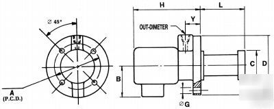 Under water coolant pump 1/8 hp. l= 100 mm 28L/min