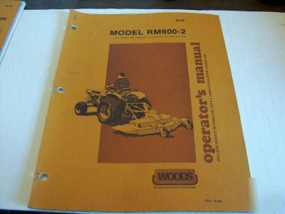 Woods RM600-2 operators manual