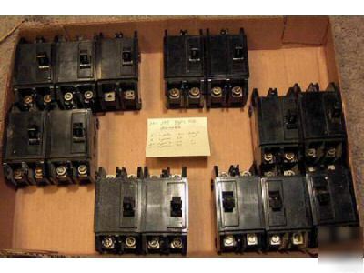1 breakers ite 50 amp 2 pole cat no. eq 2150 type eq