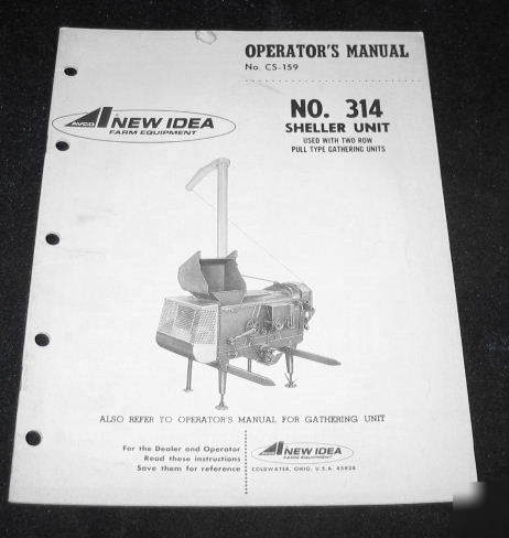 New idea no 314 sheller unit two row pull type