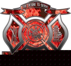 Firefighter decal reflective 12