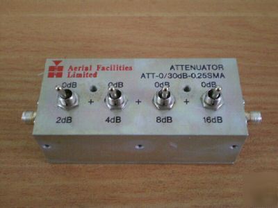 Aerial facilities limited 0-30DB variable attenuator