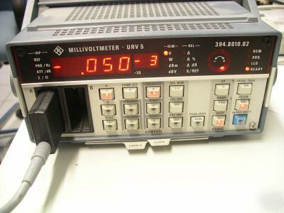 Millivolt power meter rohde & schwarz URV5 iec-bus 