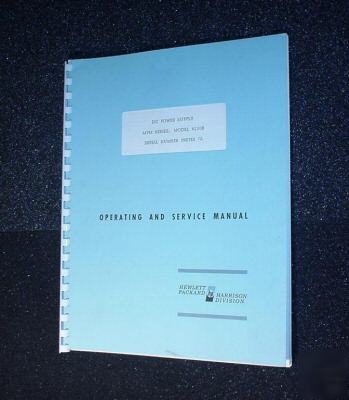 Hp 6220B original operators - service manual
