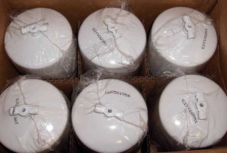 New lot of 6 ufa petroleum filters 50 psi 18-25 gpm 